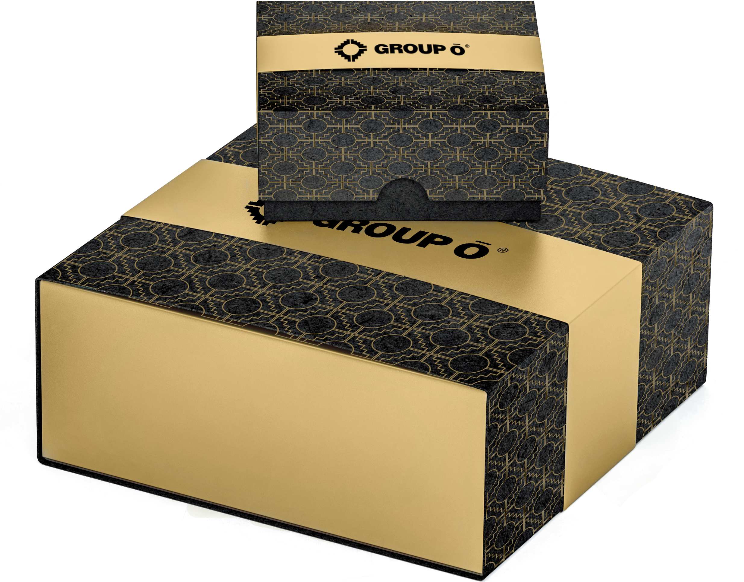 Black And Gold Boxes - Graphics (2489x2389), Png Download