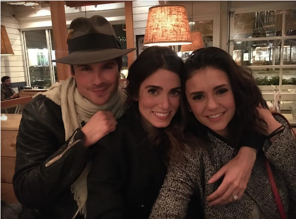 Ian Somerhalder Retrouve Son Ex Nina Dobrev Lors D'un - Nikki Reed En Tvd (844x480), Png Download