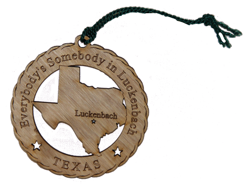 A Luckenbach Christmas Ornaments - Luckenbach (500x400), Png Download