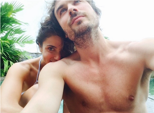 Ian Somerhalder A Posté Une Photo Avec Sa Belle Nikki - Nikki Reed And Ian Daughter (844x480), Png Download
