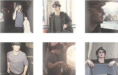 Ian Somerhalder Hats/sunglasses - Girl (500x334), Png Download