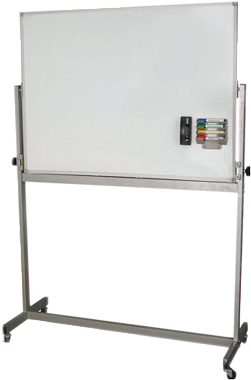 Board Stand Cm, With White Board - White Board With Roller (360x504), Png Download