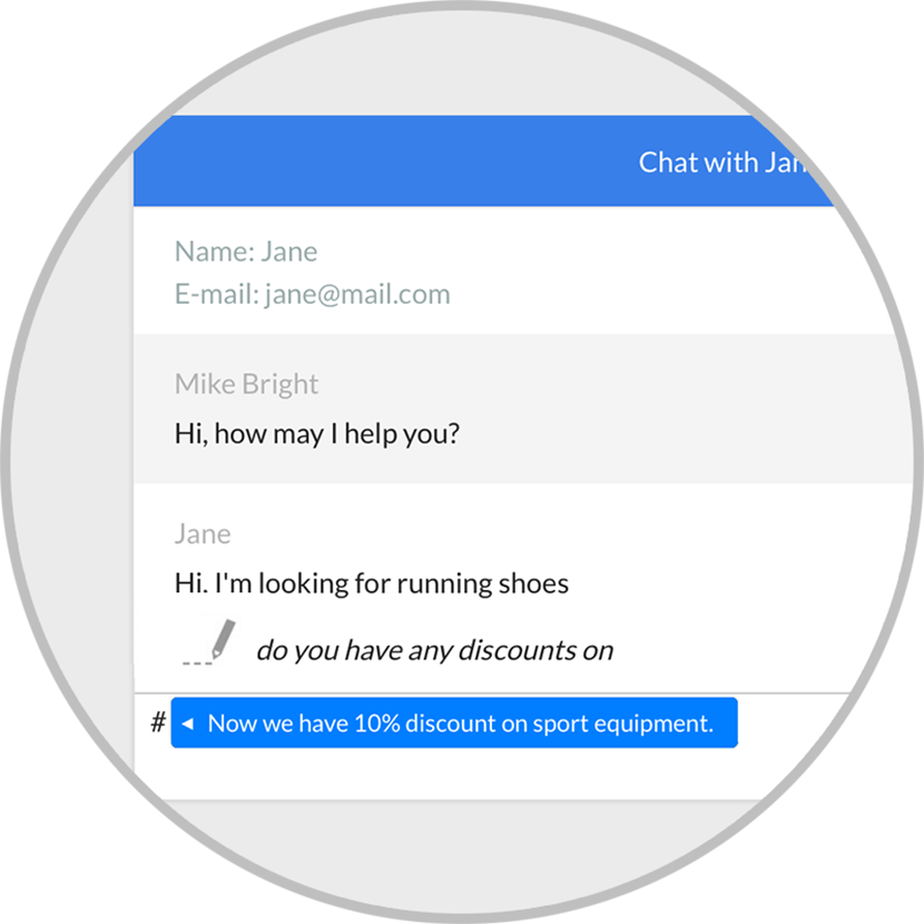 Canned Responses - Circle (830x830), Png Download