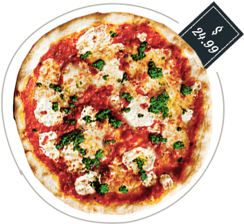 Pizza Chriscilla's - Margherita Pizza Recipe (351x366), Png Download