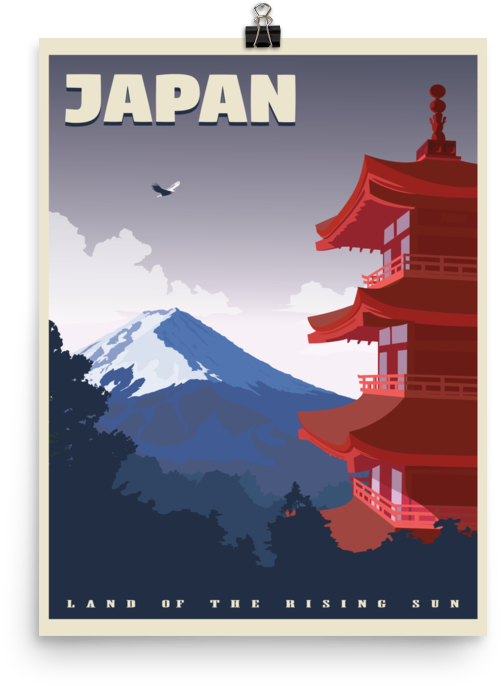 Land Of The Rising Sun - Japan (1000x1000), Png Download