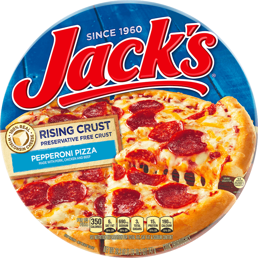 Jack's Rising Crust Combination Frozen Pizza 27.1 Oz. (900x900), Png Download