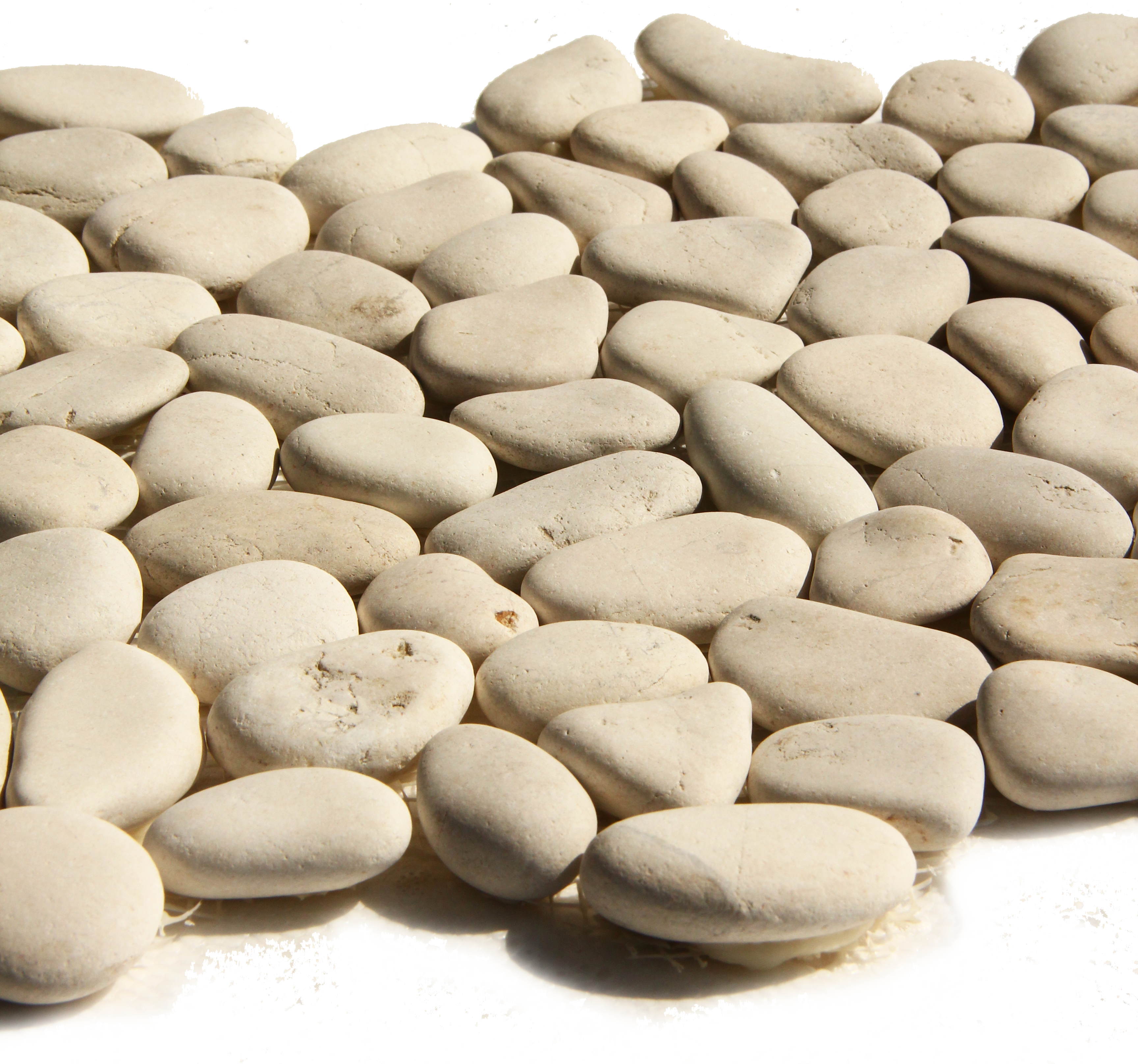 White Pebbles Lux4home - Pebble (3456x3232), Png Download