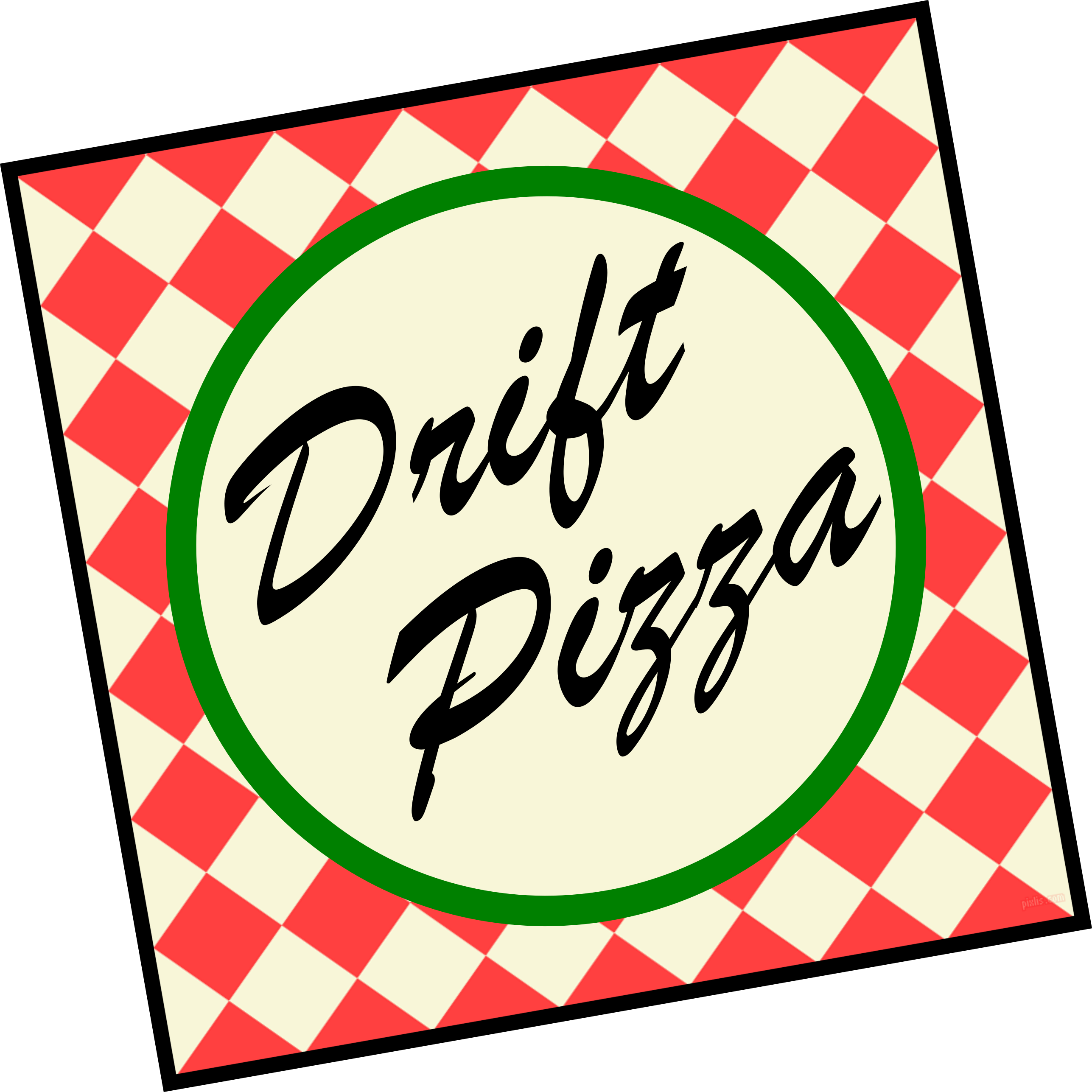Image Of Pizza Box Sticker - Pizza Box (2574x2574), Png Download