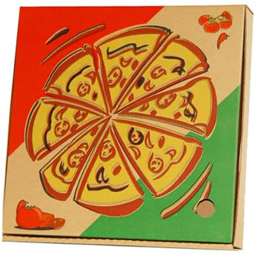 Printed Pizza Boxes - Pizza Box (600x600), Png Download