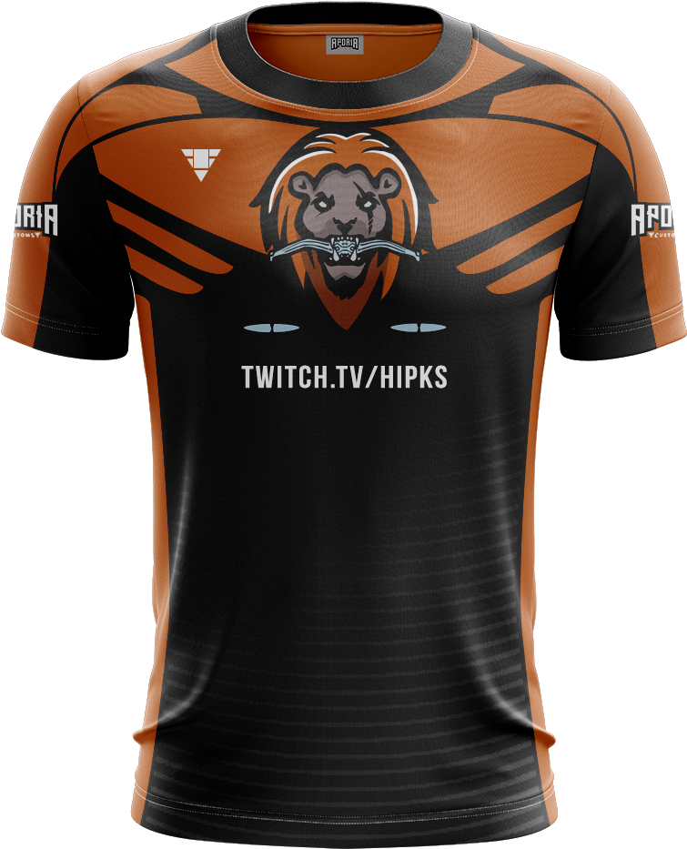 Hipks Short Sleeve Streamer Jersey - Football (1000x1000), Png Download