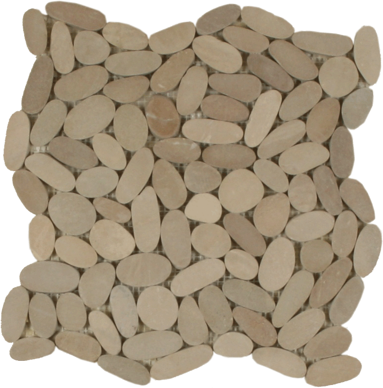 Botany Bay Pebbles Sliced Khaki (786x794), Png Download