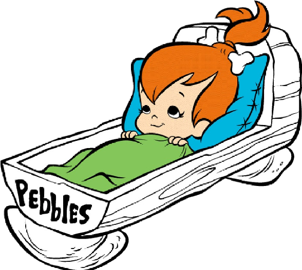 Cartoon Stone, Stone, Pebble, Creek Png Image And Clipart - Pebbles Flintstone The Flintstones (600x600), Png Download