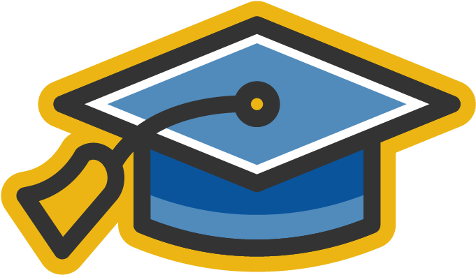 Cis Icon Graduation Cap - Icon (801x801), Png Download
