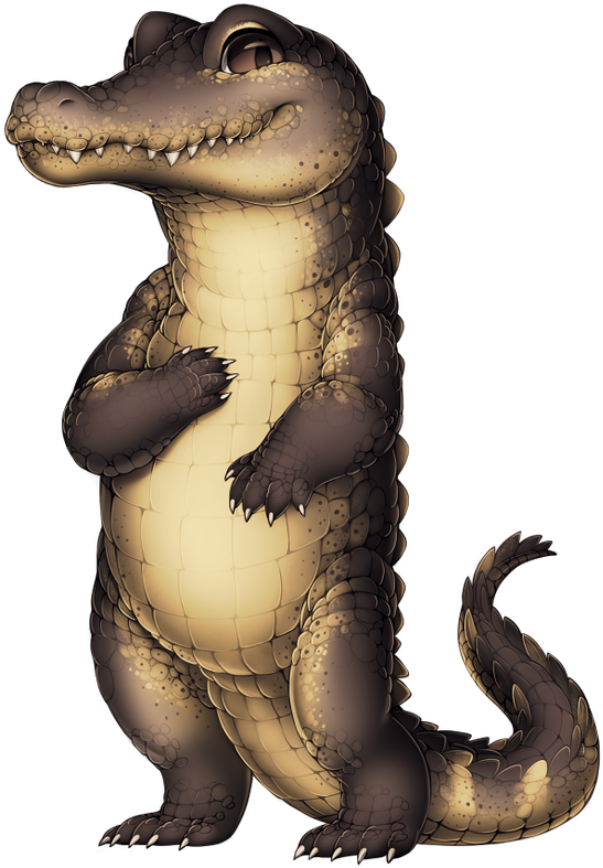 Beaver & Butthead On Twitter - Furvilla Crocodile (600x828), Png Download