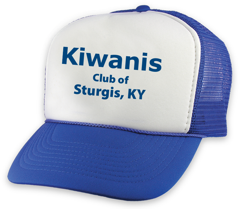 Cap, Blue Mesh With Club Name Image - Kiwanis (800x800), Png Download