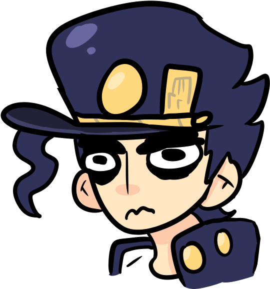 I Drew This Jotaro A While Ago, I Thought I'd Post - Cartoon (610x654), Png Download