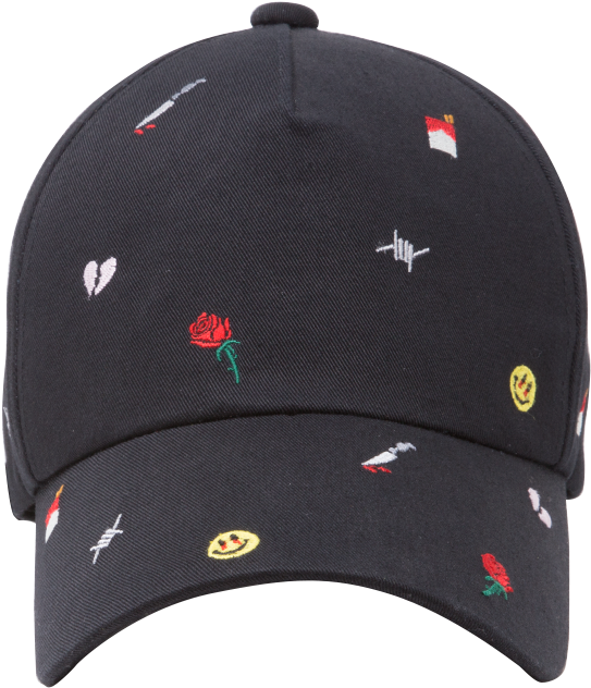 All Over Embroidery Cap - Tokyo (1000x1000), Png Download
