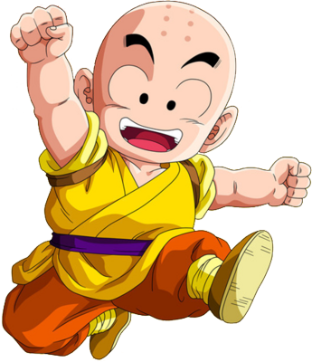 Here Is Yamcha Who At First Was Enemies With Goku And - Kid Krillin (345x400), Png Download