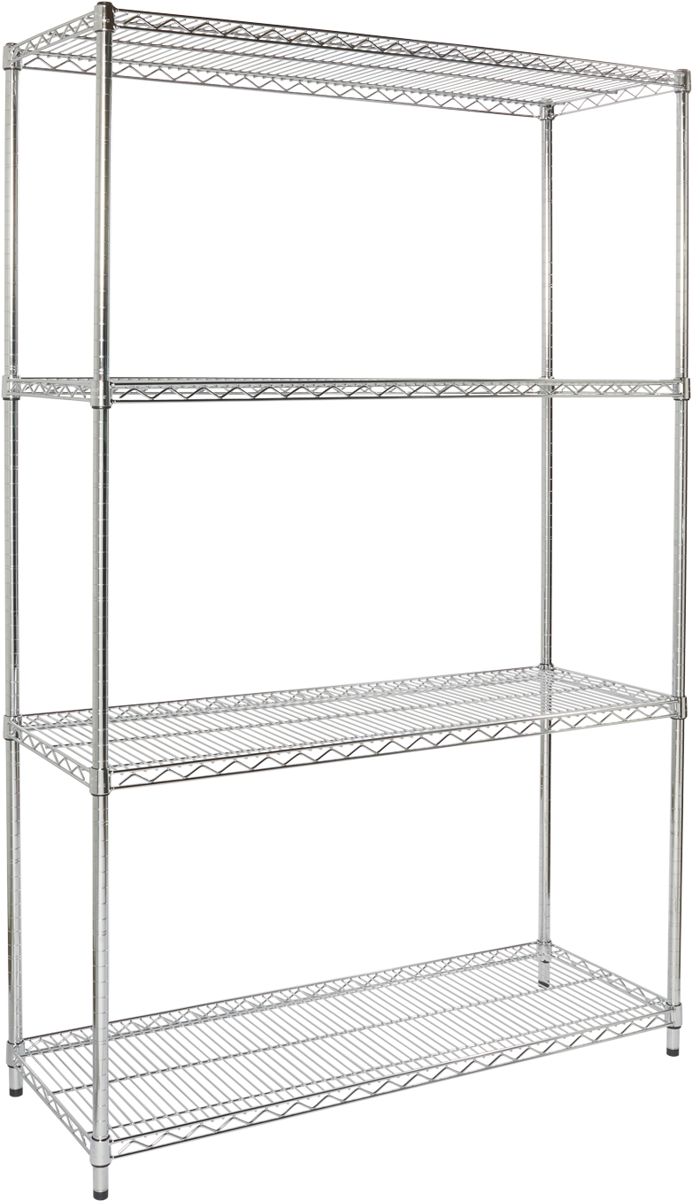 Chrome Industrial Post Shelving - Shelf (1500x1500), Png Download