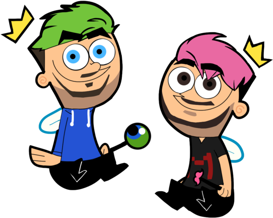 Jacksepticeye And Markiplier - Genderbent Fairly Odd Parents (992x805), Png Download