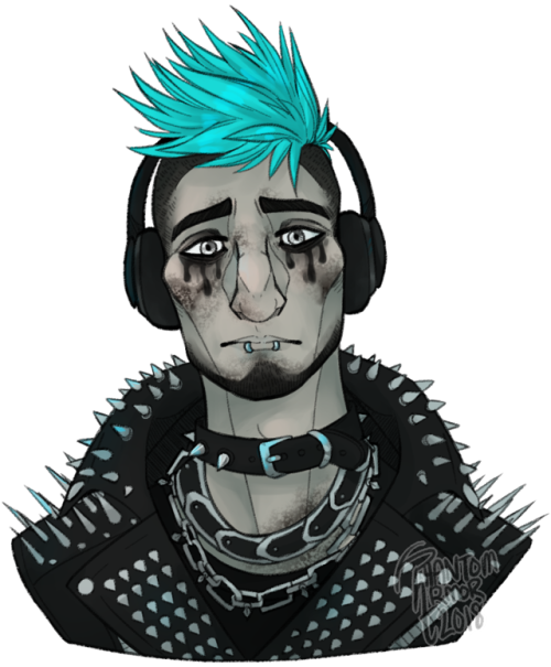Bust Commission Done For @discodiablo Of His Vtm Character, - Illustration (500x605), Png Download