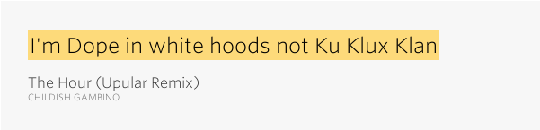 I'm Dope In White Hoods Not Ku Klux Klan The Hour - Hip Hop Music (600x315), Png Download