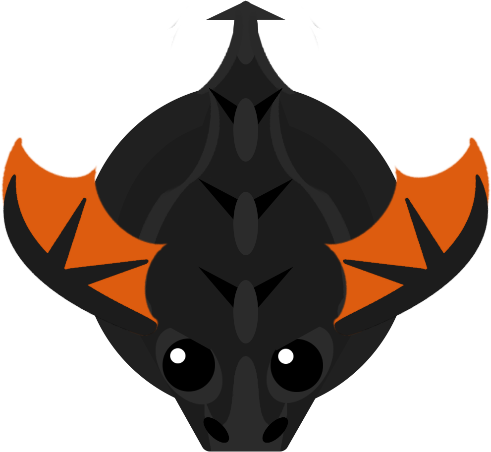 Blackdragon - Mope Io Black Dragon (1000x1000), Png Download