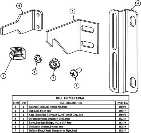 Saginaw Enclosures, Sce 102022, Accessory Bolt Pack - Diagram (600x600), Png Download