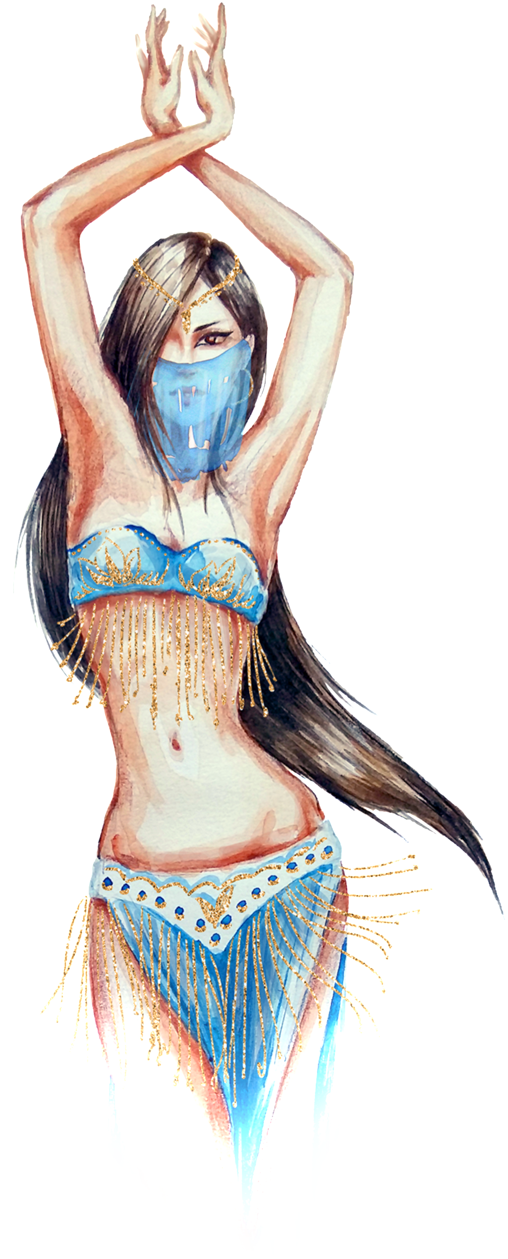Transparent For Masked Sexy Women - 1001 Nights (1024x2617), Png Download