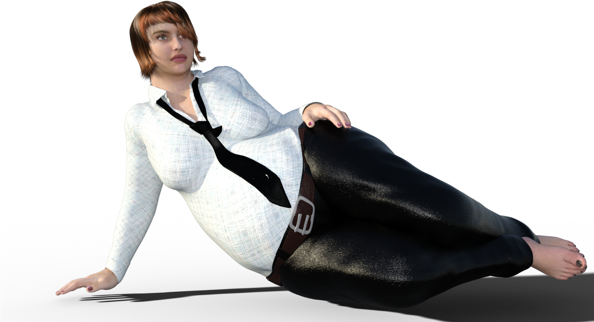 Woman Wearing Dress Shirt - Photo Shoot (1920x1080), Png Download