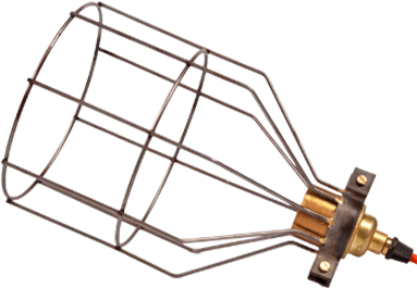 Steel Metal Drop Cage - Enamelshades Open Cage Lampshade, Steel, Silver, Lamp (401x400), Png Download