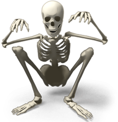 Spooky Skeleton - Skeleton Icons (400x400), Png Download