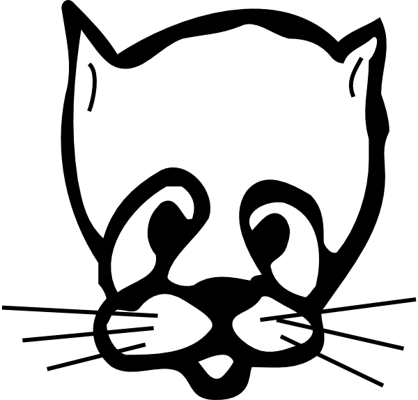 Sad Cat Face Drawing Svg Clip Arts 600 X 573 Px (600x573), Png Download