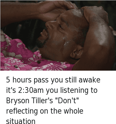 Bryson Tiller, Markell, And Netflix And Chill - Dont Memes Bryson Tiller (400x449), Png Download