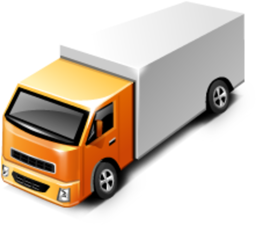 Delivery Truck Icon (600x600), Png Download