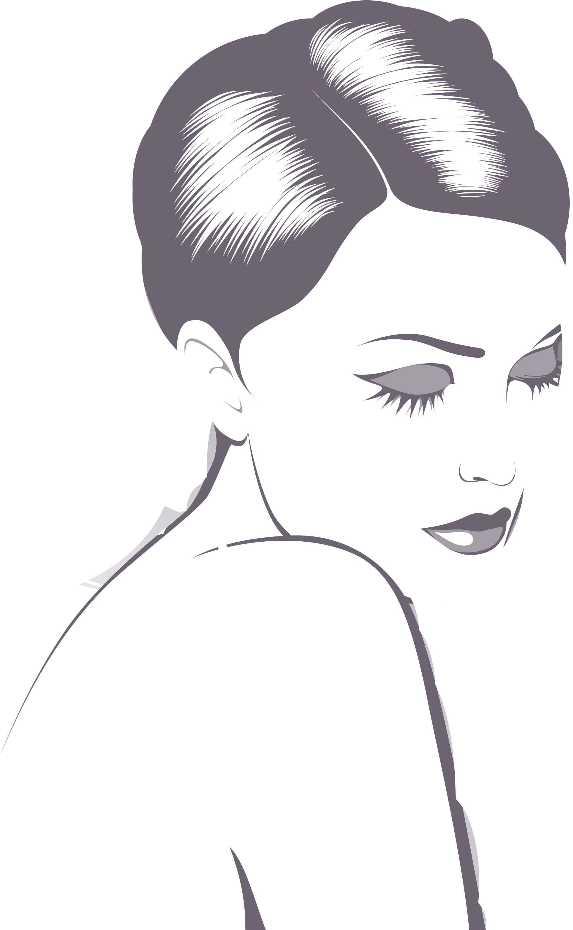 Black And White Drawing Woman Illustration - Dibujos De Mujeres Sexys (2480x3508), Png Download