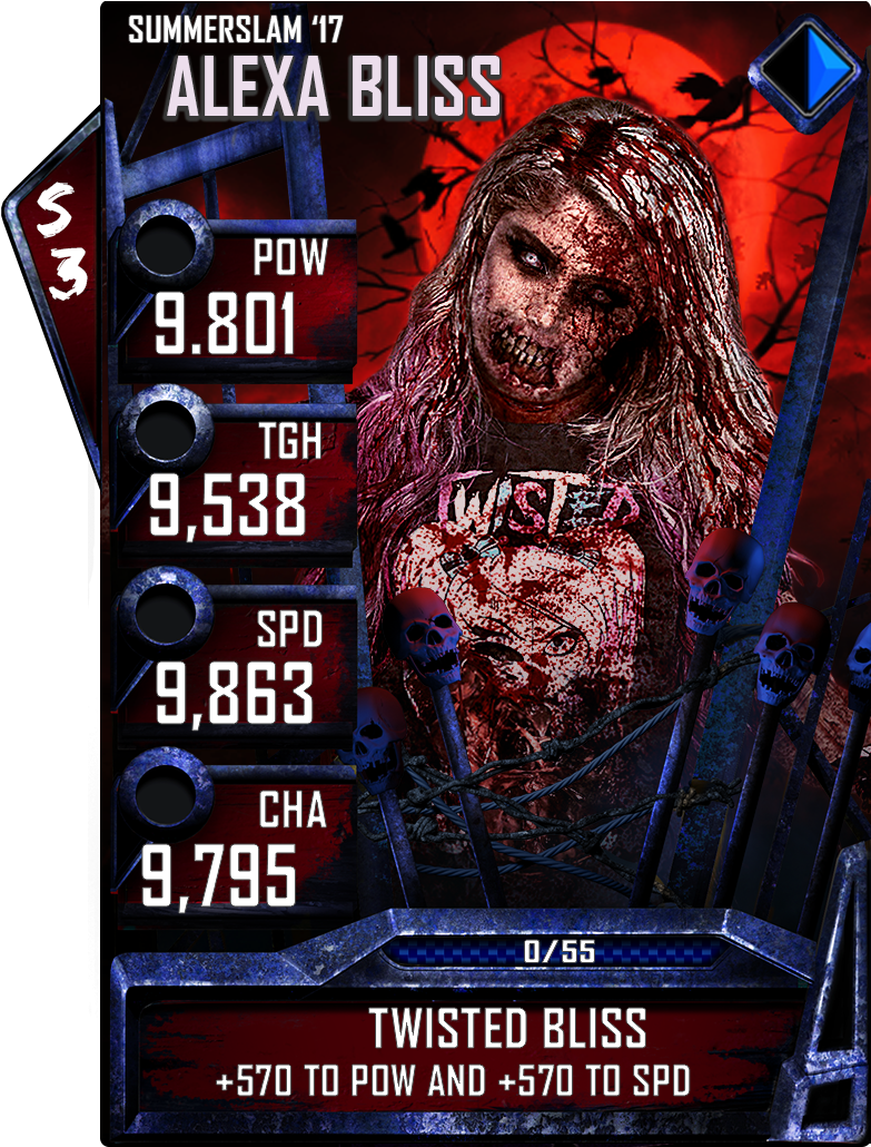 Features Included In The Halloween Promotion Include - Wwe Supercard Halloween Cards (1131x1200), Png Download