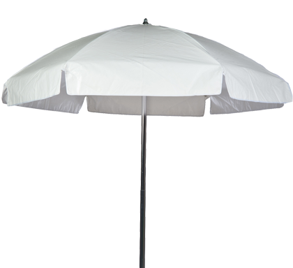 Fabric Beach Umbrella With Steel Ribs And No Tilt - Beach Blue Umbrella Png (460x460), Png Download