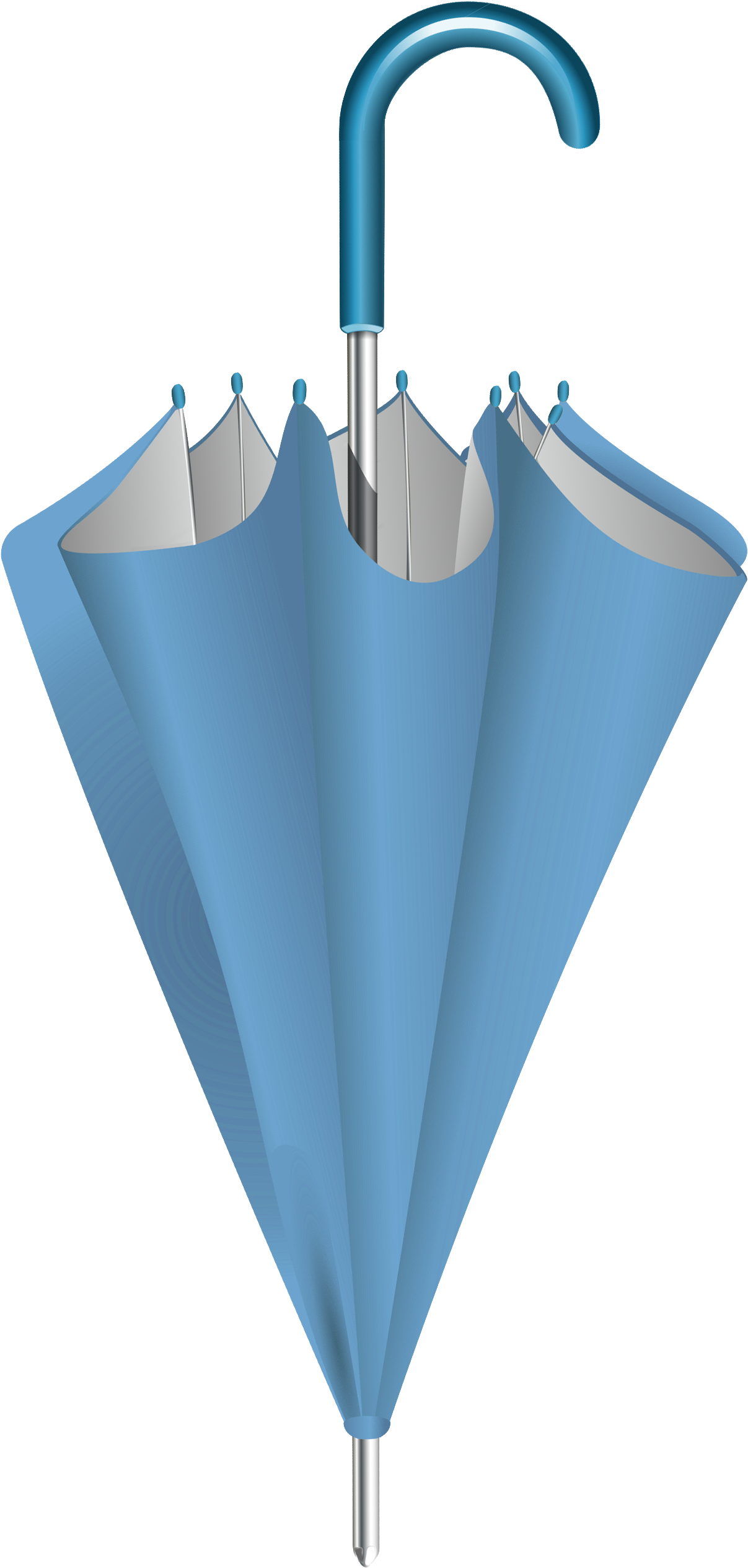 Beach Chair And Umbrella Png Clip Art Transparent Imageu200b - Blue Closed Umbrella Clipart (1335x2611), Png Download