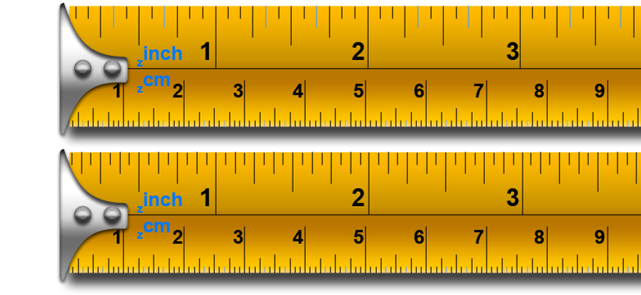 The Picture Above Shows Measuring Tapes If They Were - Metric Tape Measure Vs Imperial (926x463), Png Download