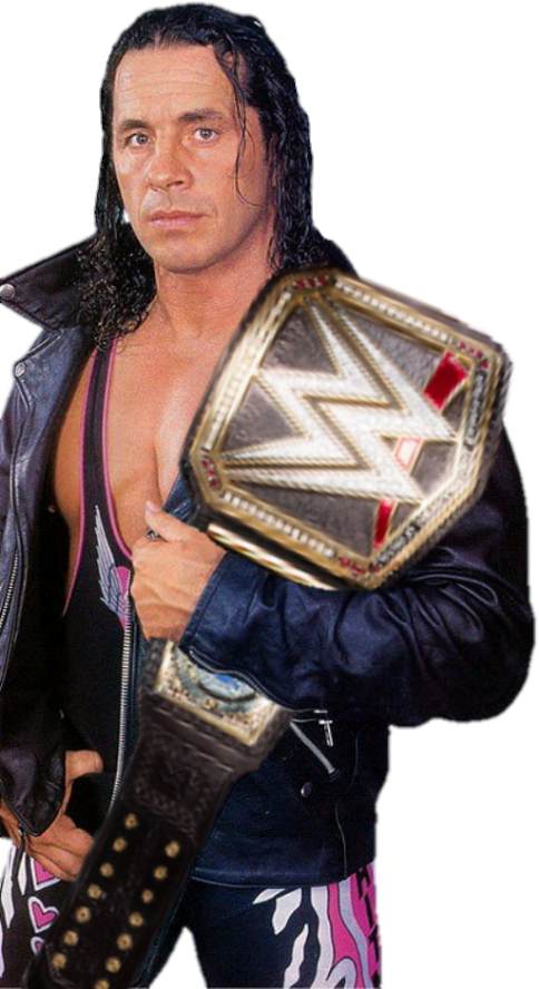 Bret Hart Png Transparent - Bret Hart Wwf World Championship (484x888), Png Download