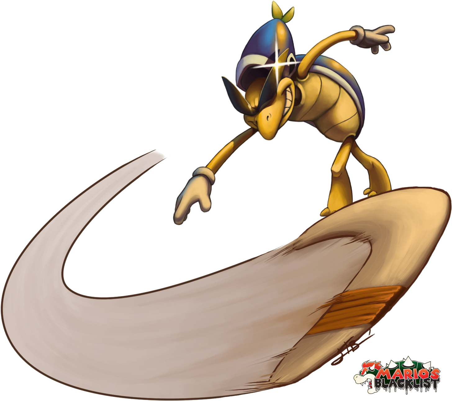 Boomerang Bro From Mario And Luigi Superstar Saga For - Mario And Luigi Boomerang Bro (1464x1297), Png Download