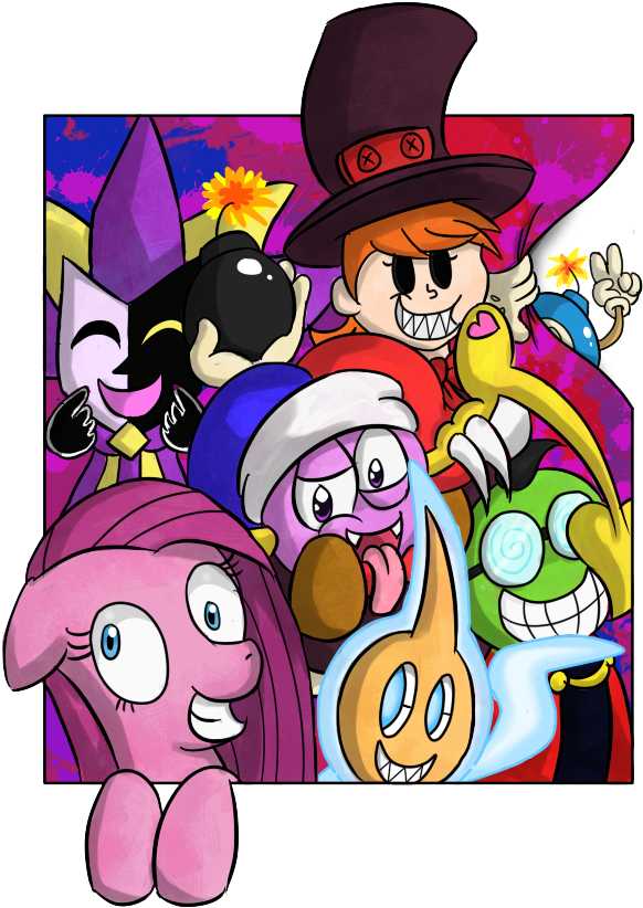 Sweet Candy Girl, Crossover, Dimentio, Fawful, Kirby, - Fawful And Dimentio (657x854), Png Download