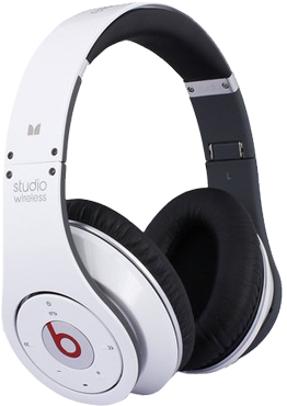 Beats By Dre Studio Wireless White High Definition - Beats Headphones Studio White (400x420), Png Download