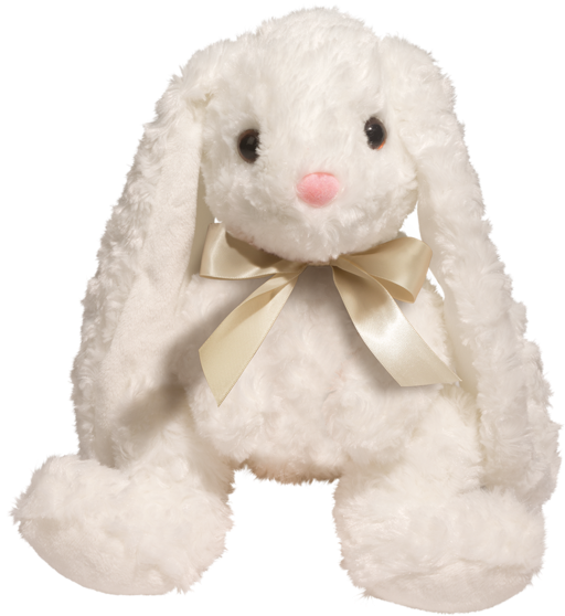 Douglas Cuddle Toys Plush White Mama Bunny Stuffed (600x600), Png Download