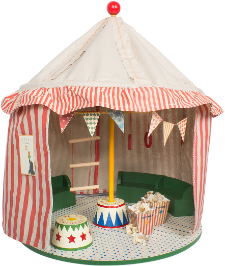 Circus Tent W - Cirque Maileg (650x542), Png Download