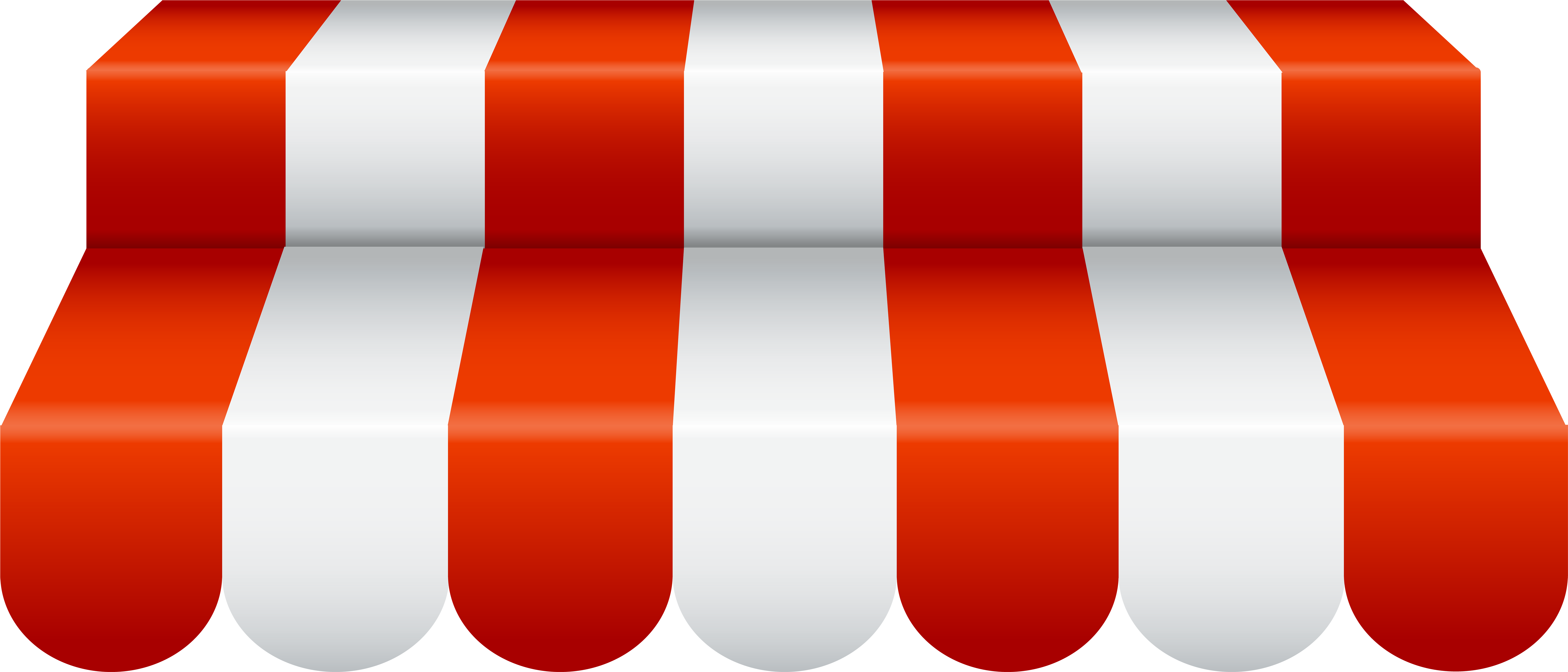 Awning Clipart (8000x3471), Png Download