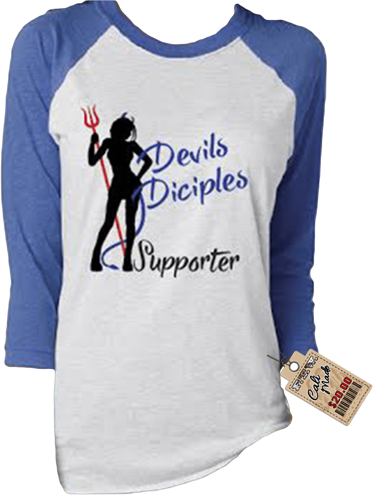 Pitch Fork Ladies Long Sleeve Supporter T-shirt - Next Level Humble And Kind Tri-blend Unisex 3/4 Raglan (1500x2100), Png Download