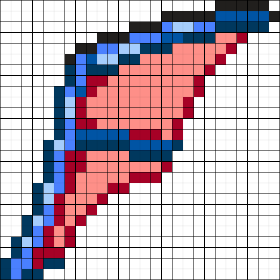 Zubat Wing Perler Bead Pattern / Bead Sprite - Visual Arts (547x547), Png Download