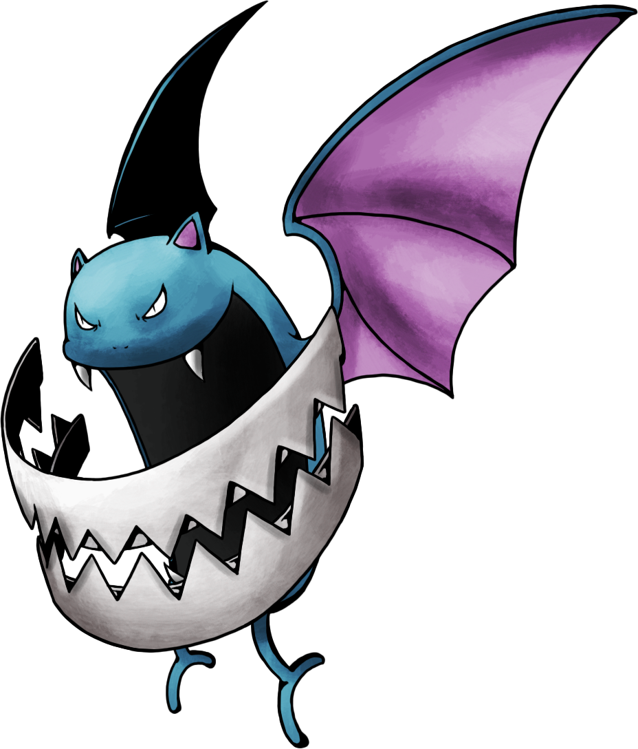 Golbat Used Crunch Game Art Hq Pokemon Art - Crunch Pokemon (928x1088), Png Download